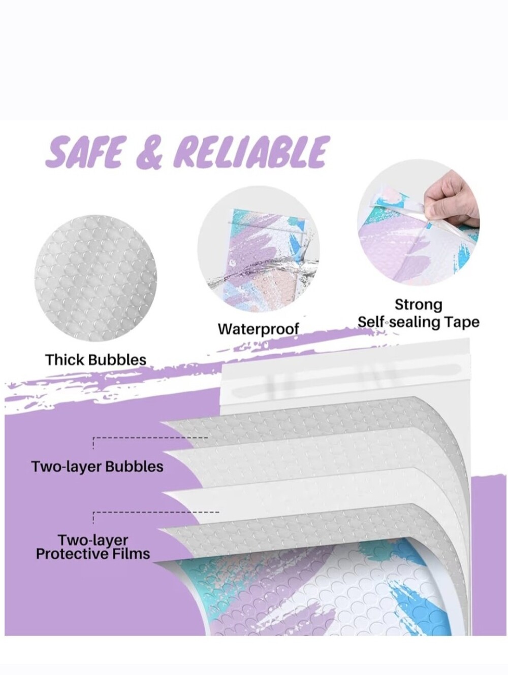6x10 Padded Bubble Mailers - Ten Pack - Picture 2 of 2
